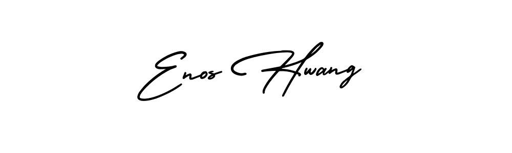 Use a signature maker to create a handwritten signature online. With this signature software, you can design (AmerikaSignatureDemo-Regular) your own signature for name Enos Hwang. Enos Hwang signature style 3 images and pictures png