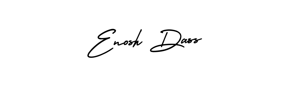 AmerikaSignatureDemo-Regular is a professional signature style that is perfect for those who want to add a touch of class to their signature. It is also a great choice for those who want to make their signature more unique. Get Enosh Dass name to fancy signature for free. Enosh Dass signature style 3 images and pictures png