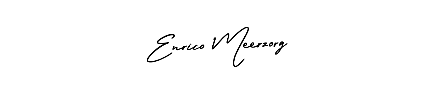 Create a beautiful signature design for name Enrico Meerzorg. With this signature (AmerikaSignatureDemo-Regular) fonts, you can make a handwritten signature for free. Enrico Meerzorg signature style 3 images and pictures png