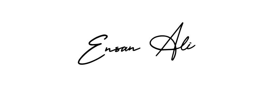 You should practise on your own different ways (AmerikaSignatureDemo-Regular) to write your name (Ensan Ali) in signature. don't let someone else do it for you. Ensan Ali signature style 3 images and pictures png