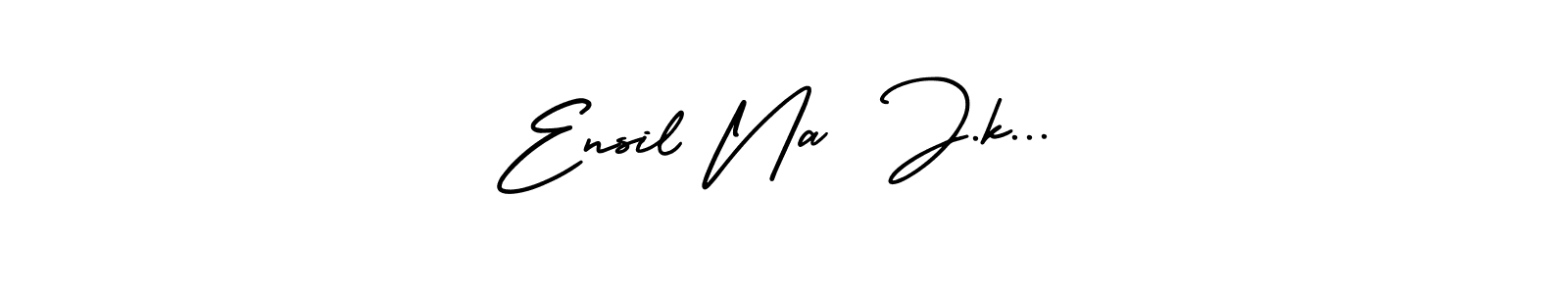 Ensil Na  J.k... stylish signature style. Best Handwritten Sign (AmerikaSignatureDemo-Regular) for my name. Handwritten Signature Collection Ideas for my name Ensil Na  J.k.... Ensil Na  J.k... signature style 3 images and pictures png