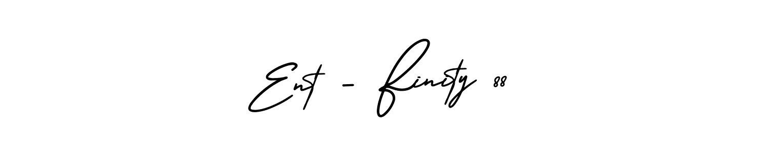 Ent - Finity 88 stylish signature style. Best Handwritten Sign (AmerikaSignatureDemo-Regular) for my name. Handwritten Signature Collection Ideas for my name Ent - Finity 88. Ent - Finity 88 signature style 3 images and pictures png