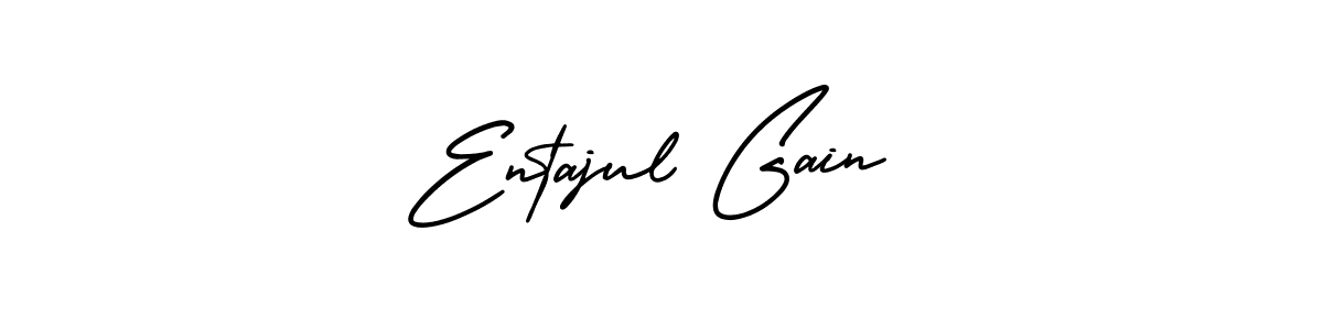 Entajul Gain stylish signature style. Best Handwritten Sign (AmerikaSignatureDemo-Regular) for my name. Handwritten Signature Collection Ideas for my name Entajul Gain. Entajul Gain signature style 3 images and pictures png