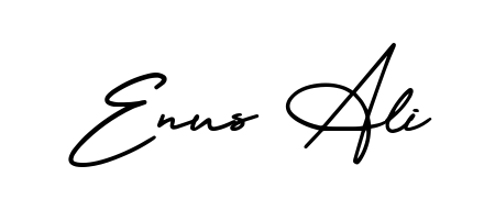 Achieve flawless digital penmanship with Enus Ali name in AmerikaSignatureDemo-Regular font. The perfect tool for creating online signatures. Enus Ali signature style 3 images and pictures png