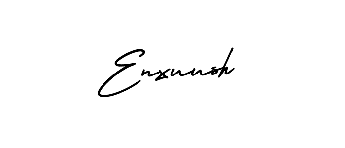 Make a beautiful signature design for name Enxuush. With this signature (AmerikaSignatureDemo-Regular) style, you can create a handwritten signature for free. Enxuush signature style 3 images and pictures png