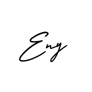 The best way (AmerikaSignatureDemo-Regular) to make a short signature is to pick only two or three words in your name. The name Eny include a total of six letters. For converting this name. Eny signature style 3 images and pictures png