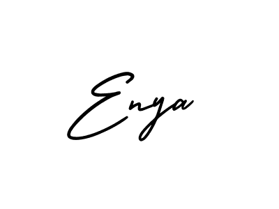 This is the best signature style for the Enya name. Also you like these signature font (AmerikaSignatureDemo-Regular). Mix name signature. Enya signature style 3 images and pictures png