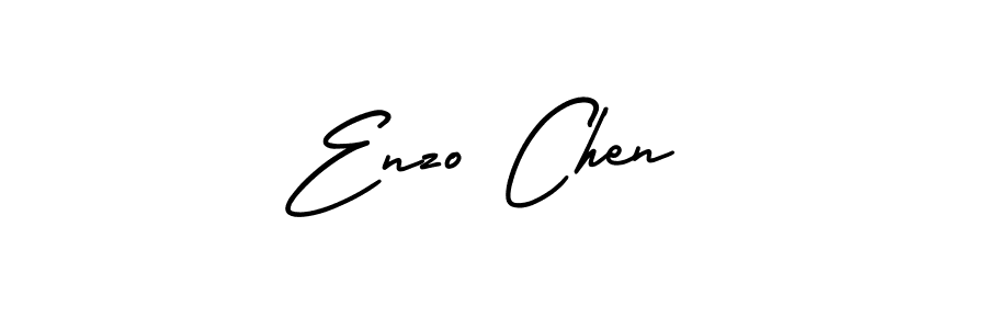 Best and Professional Signature Style for Enzo Chen. AmerikaSignatureDemo-Regular Best Signature Style Collection. Enzo Chen signature style 3 images and pictures png