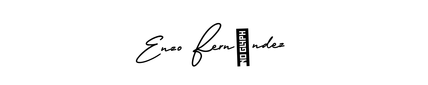 This is the best signature style for the Enzo Fernández name. Also you like these signature font (AmerikaSignatureDemo-Regular). Mix name signature. Enzo Fernández signature style 3 images and pictures png