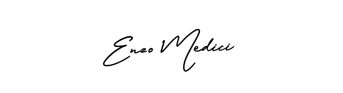 Use a signature maker to create a handwritten signature online. With this signature software, you can design (AmerikaSignatureDemo-Regular) your own signature for name Enzo Medici. Enzo Medici signature style 3 images and pictures png