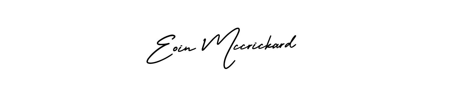 Eoin Mccrickard stylish signature style. Best Handwritten Sign (AmerikaSignatureDemo-Regular) for my name. Handwritten Signature Collection Ideas for my name Eoin Mccrickard. Eoin Mccrickard signature style 3 images and pictures png