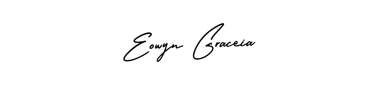 Use a signature maker to create a handwritten signature online. With this signature software, you can design (AmerikaSignatureDemo-Regular) your own signature for name Eowyn Graceia. Eowyn Graceia signature style 3 images and pictures png