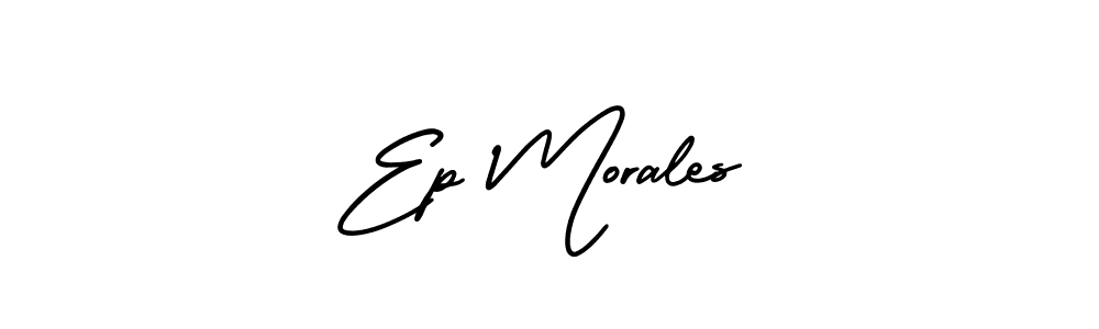 Best and Professional Signature Style for Ep Morales. AmerikaSignatureDemo-Regular Best Signature Style Collection. Ep Morales signature style 3 images and pictures png