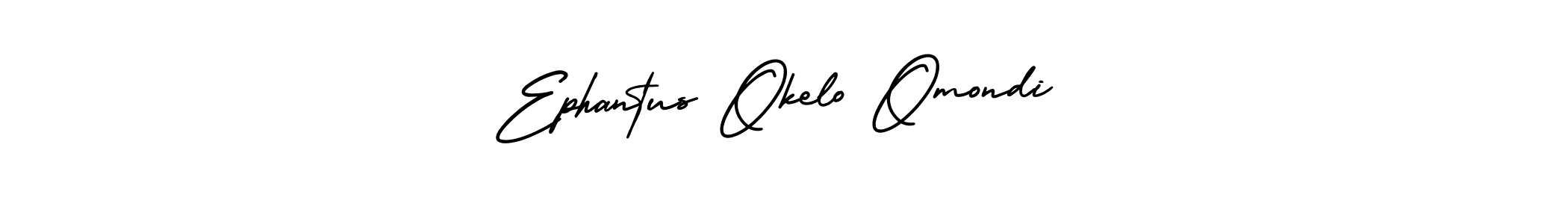 How to make Ephantus Okelo Omondi name signature. Use AmerikaSignatureDemo-Regular style for creating short signs online. This is the latest handwritten sign. Ephantus Okelo Omondi signature style 3 images and pictures png