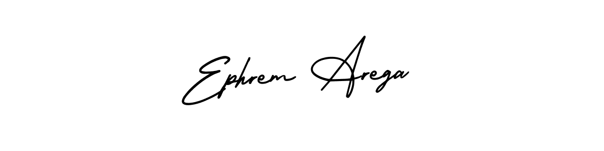 Design your own signature with our free online signature maker. With this signature software, you can create a handwritten (AmerikaSignatureDemo-Regular) signature for name Ephrem Arega. Ephrem Arega signature style 3 images and pictures png