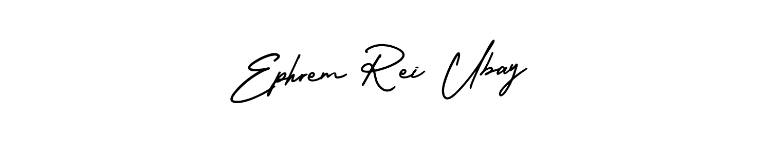 How to make Ephrem Rei Ubay name signature. Use AmerikaSignatureDemo-Regular style for creating short signs online. This is the latest handwritten sign. Ephrem Rei Ubay signature style 3 images and pictures png