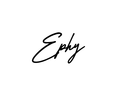 Design your own signature with our free online signature maker. With this signature software, you can create a handwritten (AmerikaSignatureDemo-Regular) signature for name Ephy. Ephy signature style 3 images and pictures png