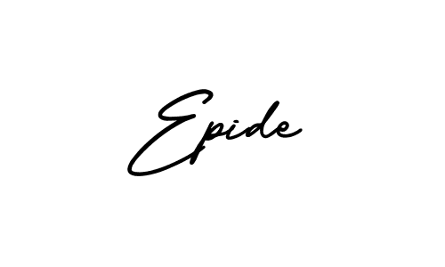 Similarly AmerikaSignatureDemo-Regular is the best handwritten signature design. Signature creator online .You can use it as an online autograph creator for name Epide. Epide signature style 3 images and pictures png