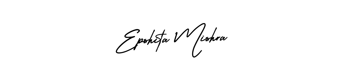 Epshita Mishra stylish signature style. Best Handwritten Sign (AmerikaSignatureDemo-Regular) for my name. Handwritten Signature Collection Ideas for my name Epshita Mishra. Epshita Mishra signature style 3 images and pictures png