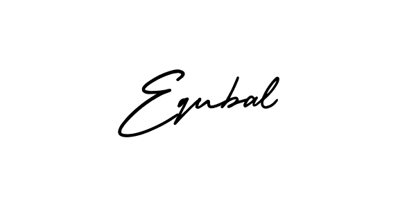 It looks lik you need a new signature style for name Equbal. Design unique handwritten (AmerikaSignatureDemo-Regular) signature with our free signature maker in just a few clicks. Equbal signature style 3 images and pictures png
