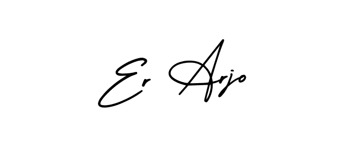 See photos of Er Arjo official signature by Spectra . Check more albums & portfolios. Read reviews & check more about AmerikaSignatureDemo-Regular font. Er Arjo signature style 3 images and pictures png