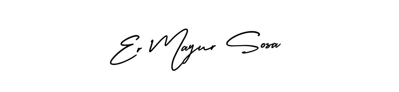 It looks lik you need a new signature style for name Er Mayur Sosa. Design unique handwritten (AmerikaSignatureDemo-Regular) signature with our free signature maker in just a few clicks. Er Mayur Sosa signature style 3 images and pictures png