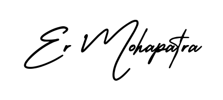 A dynamic signature style for Er Mohapatra using AmerikaSignatureDemo-Regular script. Designed to look authentic, handwritten, and professional. Er Mohapatra signature style 3 images and pictures png