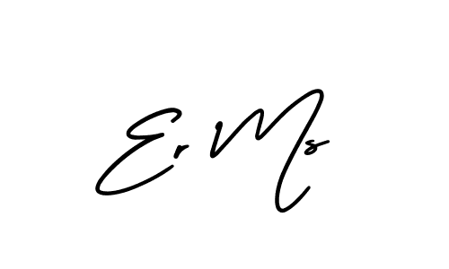 The best way (AmerikaSignatureDemo-Regular) to make a short signature is to pick only two or three words in your name. The name Er Ms include a total of six letters. For converting this name. Er Ms signature style 3 images and pictures png