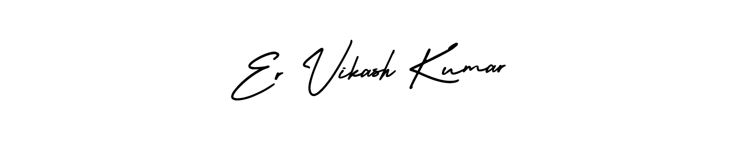 Create a beautiful signature design for name Er Vikash Kumar. With this signature (AmerikaSignatureDemo-Regular) fonts, you can make a handwritten signature for free. Er Vikash Kumar signature style 3 images and pictures png