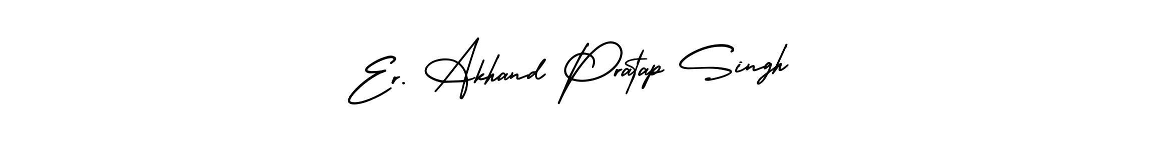 It looks lik you need a new signature style for name Er. Akhand Pratap Singh. Design unique handwritten (AmerikaSignatureDemo-Regular) signature with our free signature maker in just a few clicks. Er. Akhand Pratap Singh signature style 3 images and pictures png