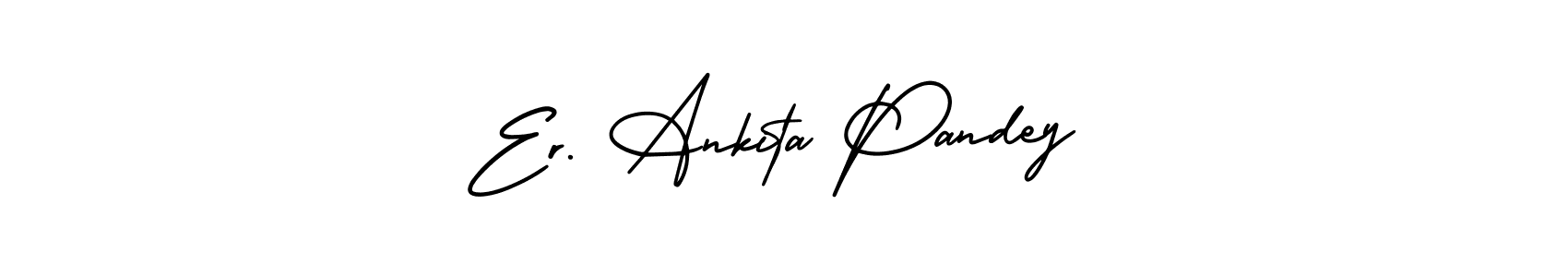 Design your own signature with our free online signature maker. With this signature software, you can create a handwritten (AmerikaSignatureDemo-Regular) signature for name Er. Ankita Pandey. Er. Ankita Pandey signature style 3 images and pictures png