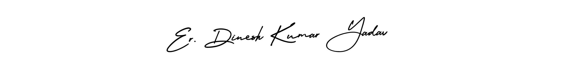 Make a beautiful signature design for name Er. Dinesh Kumar Yadav. With this signature (AmerikaSignatureDemo-Regular) style, you can create a handwritten signature for free. Er. Dinesh Kumar Yadav signature style 3 images and pictures png