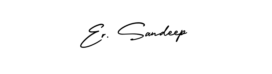 Also we have Er. Sandeep name is the best signature style. Create professional handwritten signature collection using AmerikaSignatureDemo-Regular autograph style. Er. Sandeep signature style 3 images and pictures png