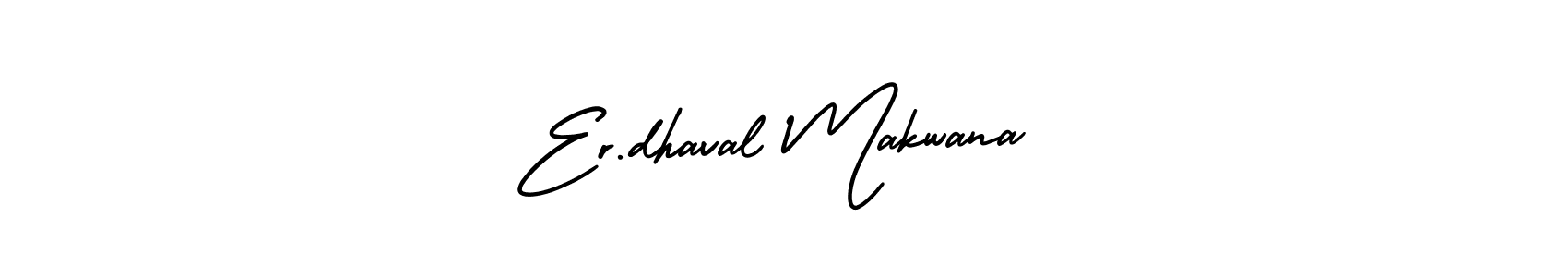 You should practise on your own different ways (AmerikaSignatureDemo-Regular) to write your name (Er.dhaval Makwana) in signature. don't let someone else do it for you. Er.dhaval Makwana signature style 3 images and pictures png
