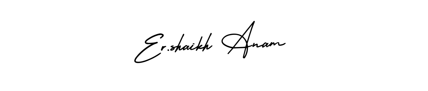 Make a beautiful signature design for name Er.shaikh Anam. With this signature (AmerikaSignatureDemo-Regular) style, you can create a handwritten signature for free. Er.shaikh Anam signature style 3 images and pictures png