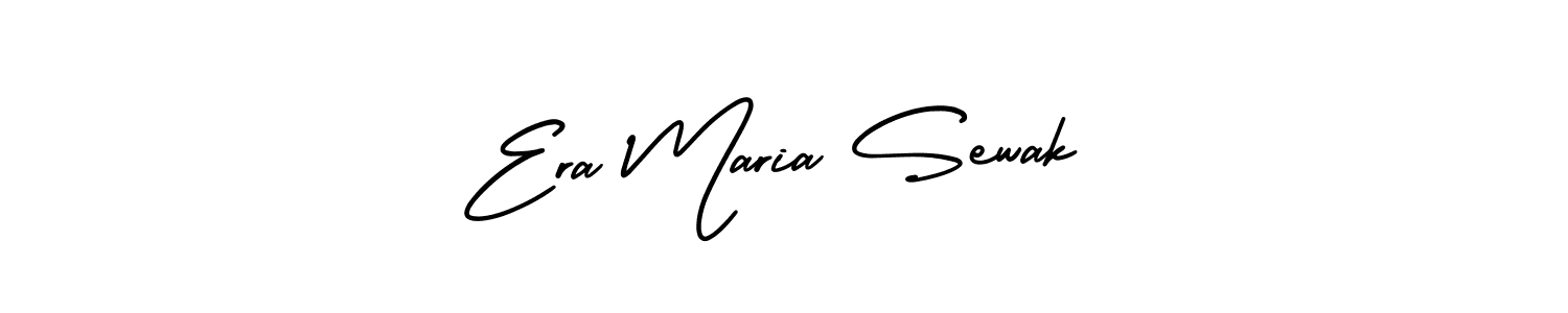 AmerikaSignatureDemo-Regular is a professional signature style that is perfect for those who want to add a touch of class to their signature. It is also a great choice for those who want to make their signature more unique. Get Era Maria Sewak name to fancy signature for free. Era Maria Sewak signature style 3 images and pictures png