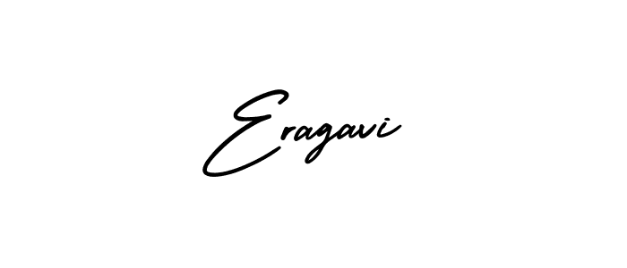 How to make Eragavi name signature. Use AmerikaSignatureDemo-Regular style for creating short signs online. This is the latest handwritten sign. Eragavi signature style 3 images and pictures png