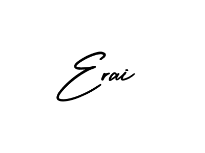 Make a beautiful signature design for name Erai. With this signature (AmerikaSignatureDemo-Regular) style, you can create a handwritten signature for free. Erai signature style 3 images and pictures png
