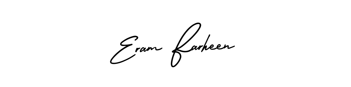 Make a beautiful signature design for name Eram Farheen. Use this online signature maker to create a handwritten signature for free. Eram Farheen signature style 3 images and pictures png