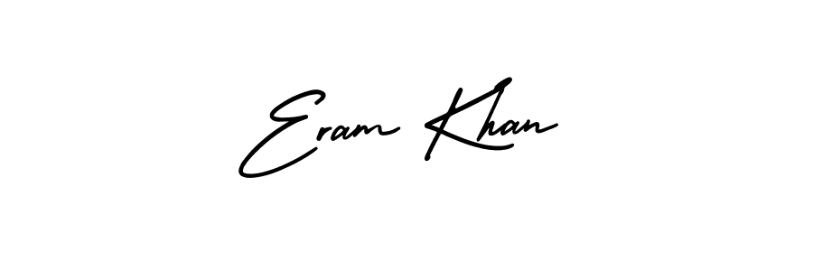 Use a signature maker to create a handwritten signature online. With this signature software, you can design (AmerikaSignatureDemo-Regular) your own signature for name Eram Khan. Eram Khan signature style 3 images and pictures png
