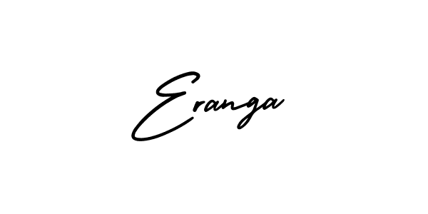 How to make Eranga name signature. Use AmerikaSignatureDemo-Regular style for creating short signs online. This is the latest handwritten sign. Eranga signature style 3 images and pictures png