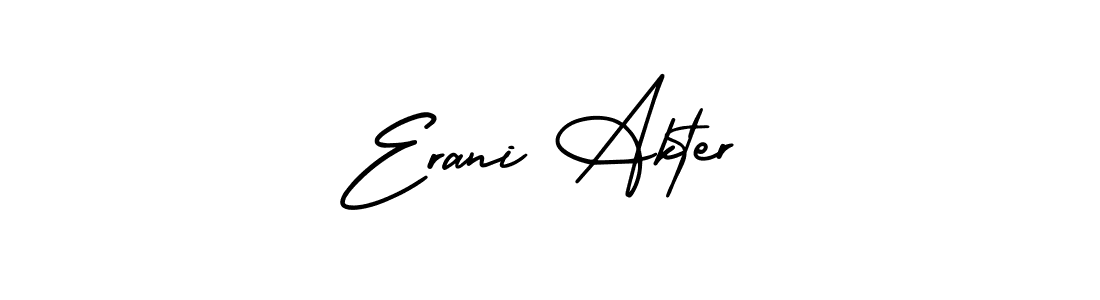 How to make Erani Akter signature? AmerikaSignatureDemo-Regular is a professional autograph style. Create handwritten signature for Erani Akter name. Erani Akter signature style 3 images and pictures png