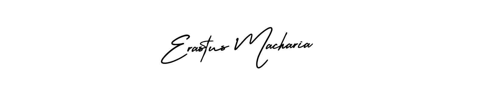 Make a beautiful signature design for name Erastus Macharia. With this signature (AmerikaSignatureDemo-Regular) style, you can create a handwritten signature for free. Erastus Macharia signature style 3 images and pictures png