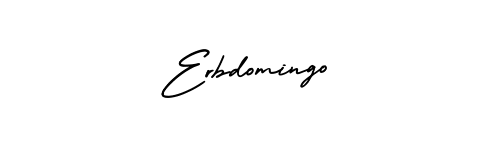 How to make Erbdomingo name signature. Use AmerikaSignatureDemo-Regular style for creating short signs online. This is the latest handwritten sign. Erbdomingo signature style 3 images and pictures png