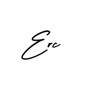 Design your own signature with our free online signature maker. With this signature software, you can create a handwritten (AmerikaSignatureDemo-Regular) signature for name Erc. Erc signature style 3 images and pictures png