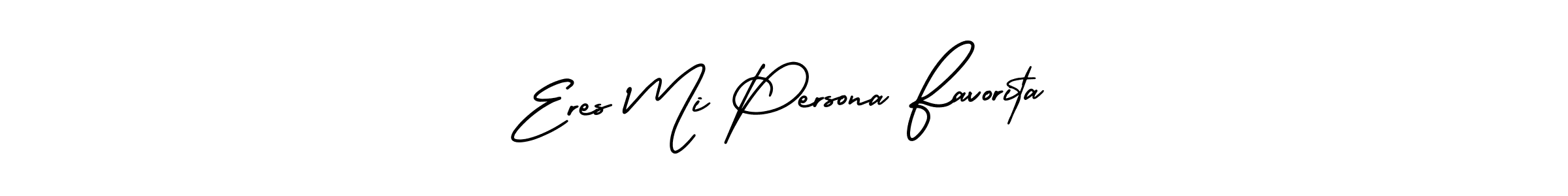 if you are searching for the best signature style for your name Eres Mi Persona Favorita. so please give up your signature search. here we have designed multiple signature styles  using AmerikaSignatureDemo-Regular. Eres Mi Persona Favorita signature style 3 images and pictures png