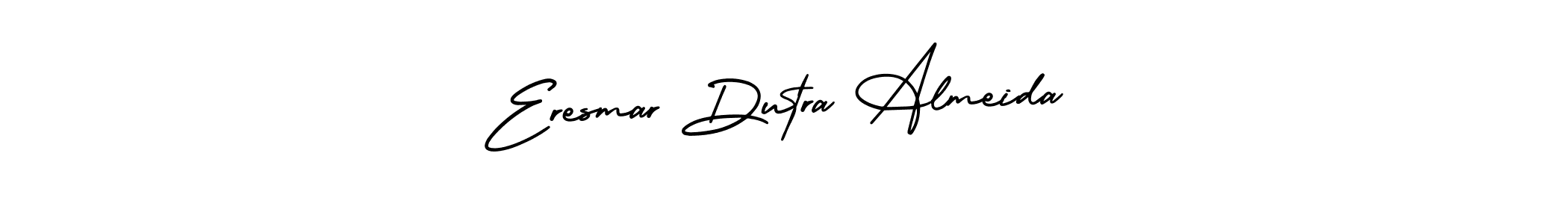 This is the best signature style for the Eresmar Dutra Almeida name. Also you like these signature font (AmerikaSignatureDemo-Regular). Mix name signature. Eresmar Dutra Almeida signature style 3 images and pictures png