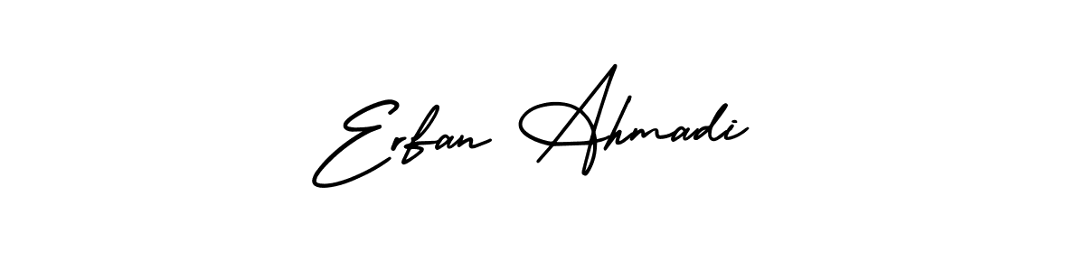 Also You can easily find your signature by using the search form. We will create Erfan Ahmadi name handwritten signature images for you free of cost using AmerikaSignatureDemo-Regular sign style. Erfan Ahmadi signature style 3 images and pictures png