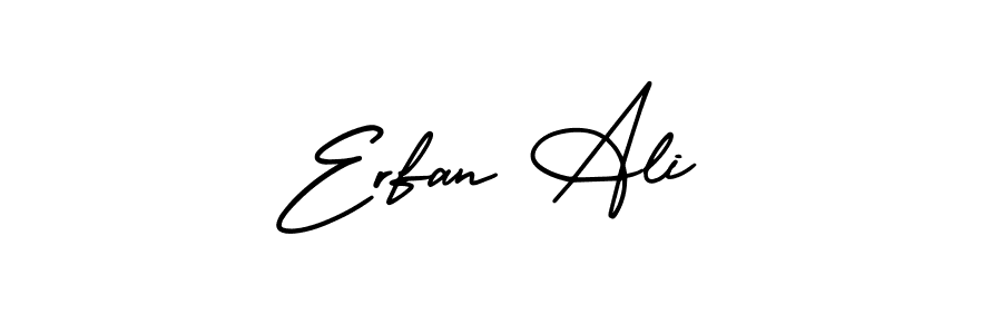 Make a short Erfan Ali signature style. Manage your documents anywhere anytime using AmerikaSignatureDemo-Regular. Create and add eSignatures, submit forms, share and send files easily. Erfan Ali signature style 3 images and pictures png