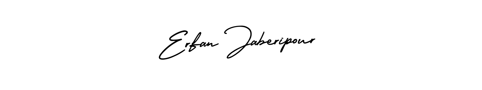 The best way (AmerikaSignatureDemo-Regular) to make a short signature is to pick only two or three words in your name. The name Erfan Jaberipour include a total of six letters. For converting this name. Erfan Jaberipour signature style 3 images and pictures png